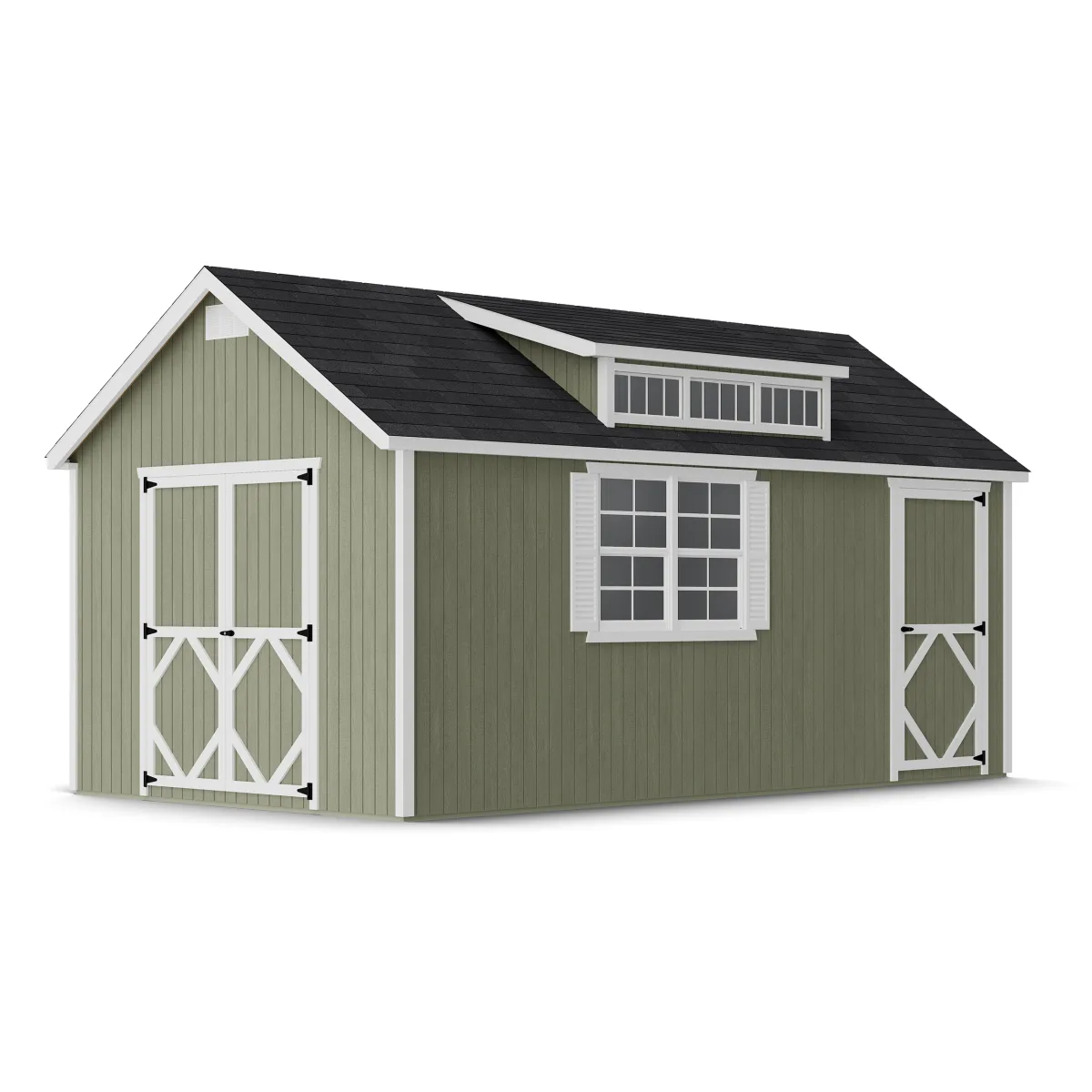 Classic Dormer Shed with Dual Entry