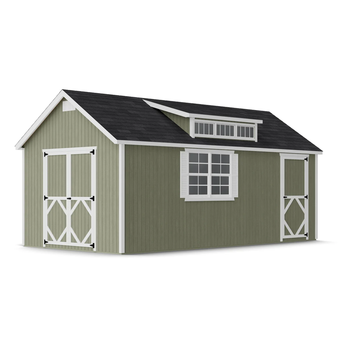Classic Dormer Shed with Dual Entry