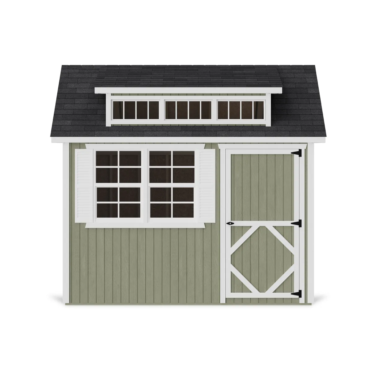 Classic Dormer Shed with Dual Entry
