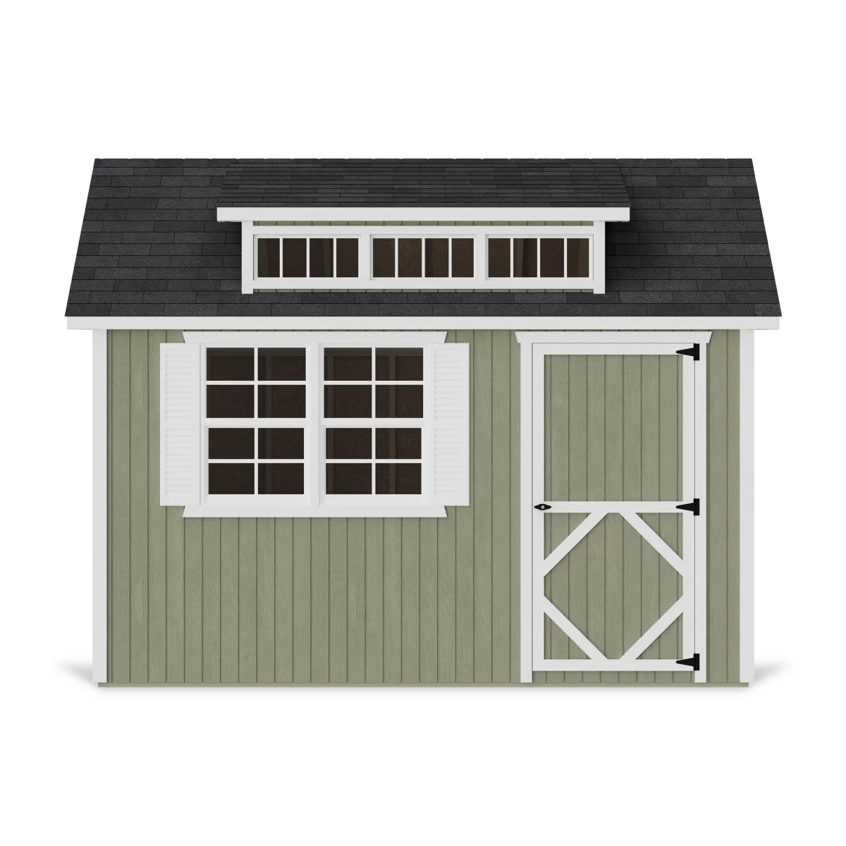 Classic Dormer Shed with Dual Entry