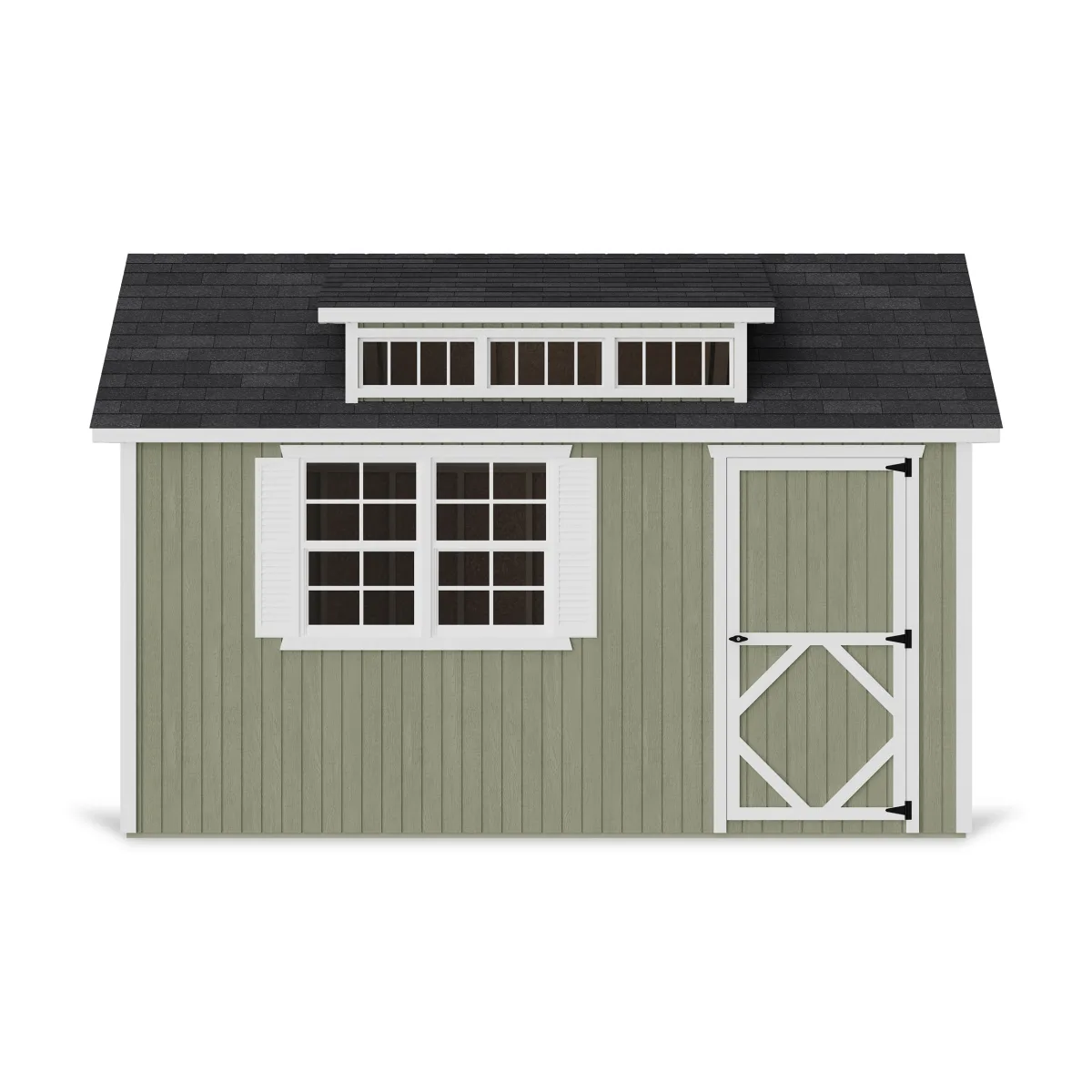 Classic Dormer Shed with Dual Entry