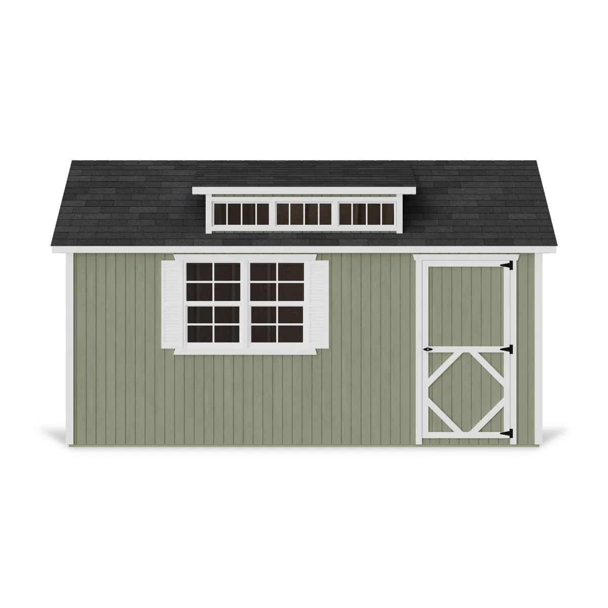 Classic Dormer Shed with Dual Entry