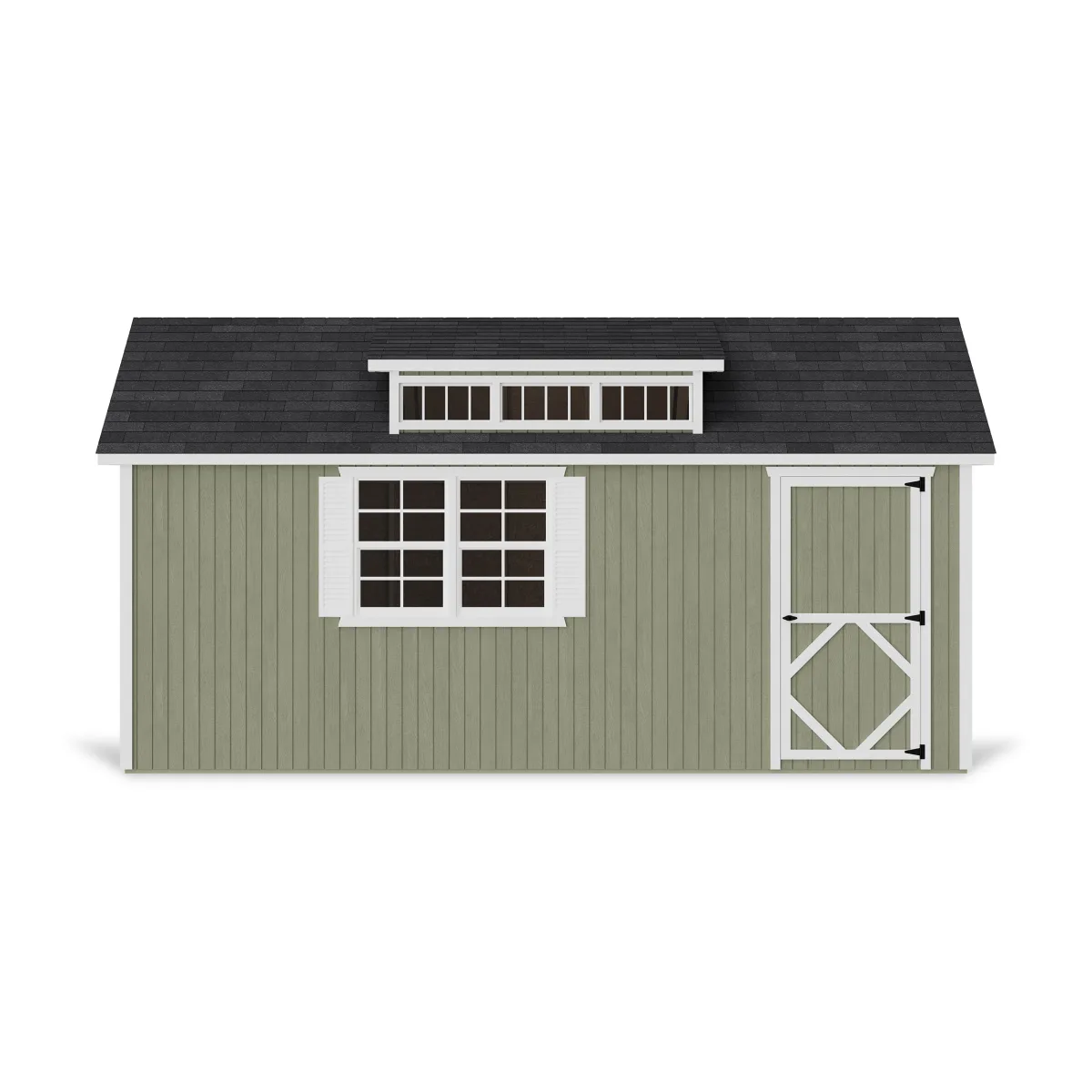 Classic Dormer Shed with Dual Entry