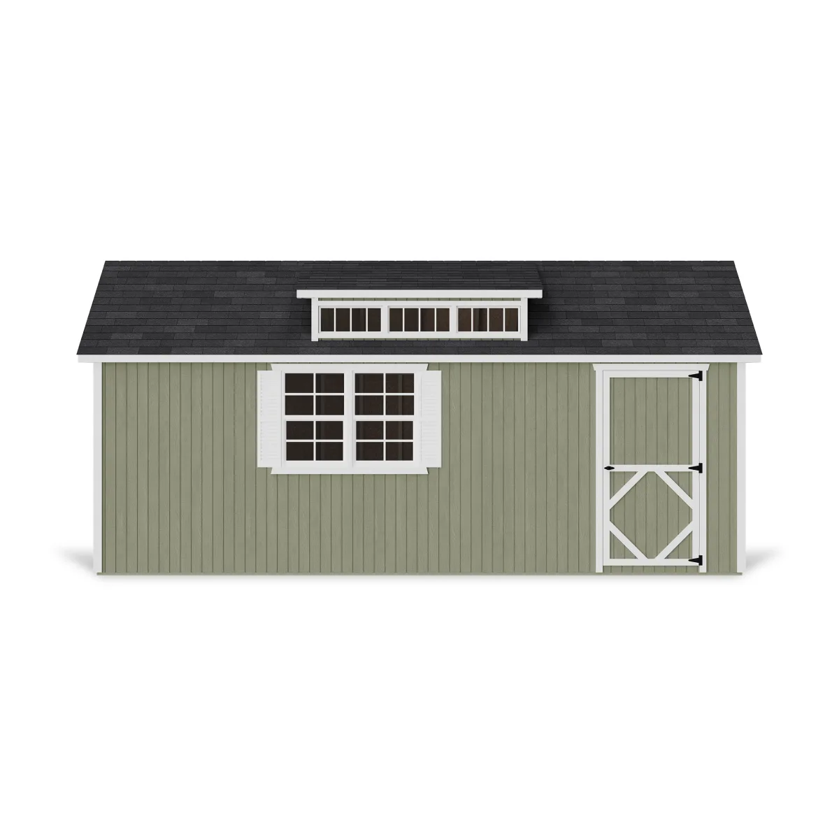 Classic Dormer Shed with Dual Entry