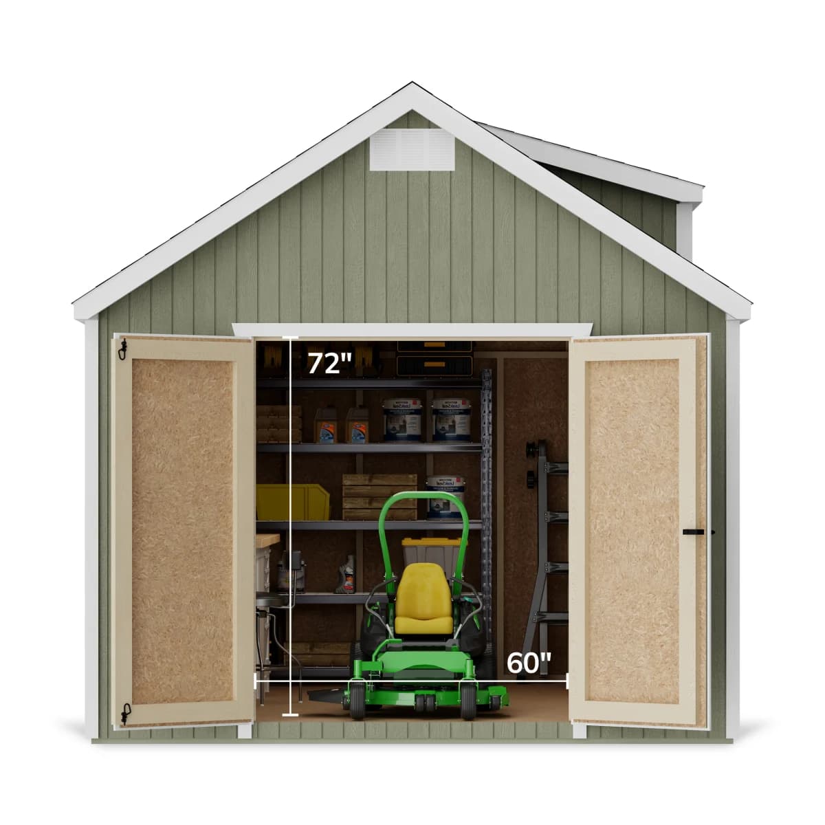 Classic Dormer Shed with Dual Entry