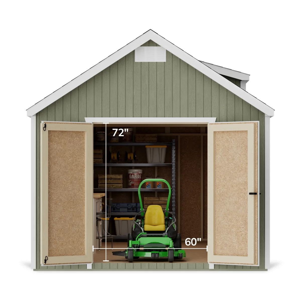 Classic Dormer Shed with Dual Entry