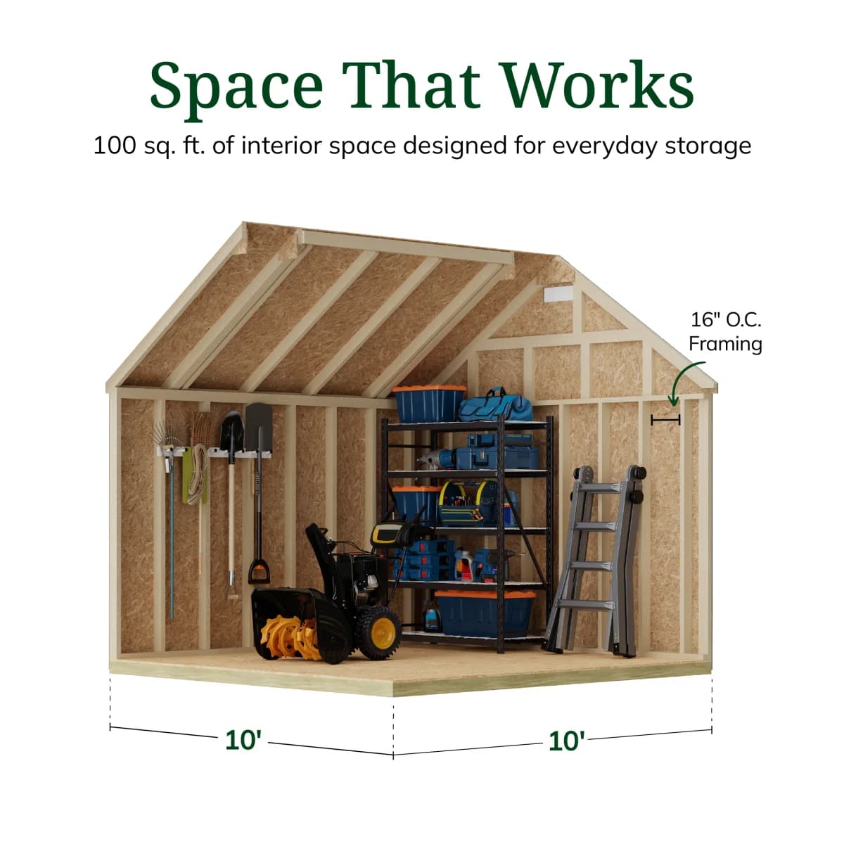 Classic Dormer Shed with Dual Entry