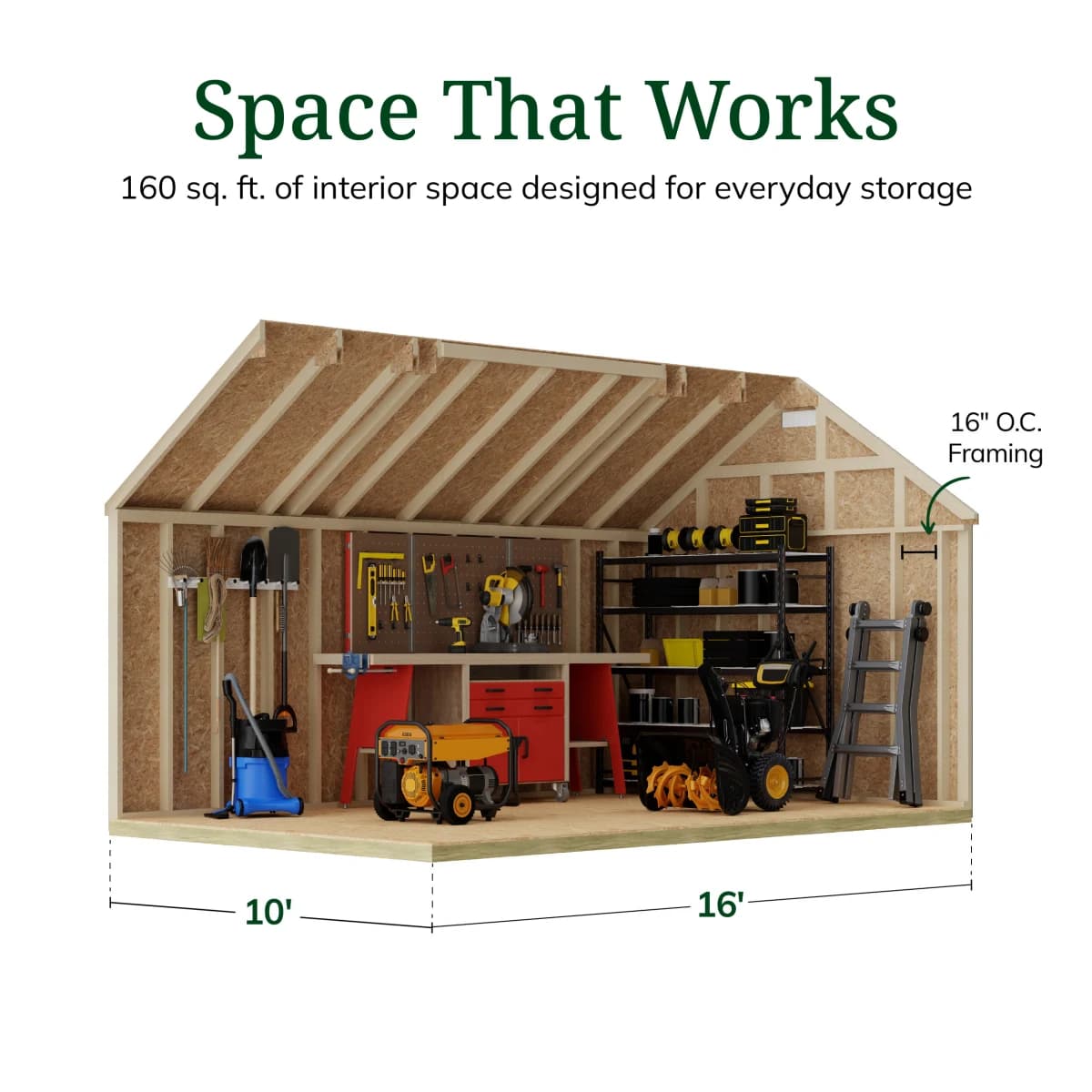 Classic Dormer Shed with Dual Entry