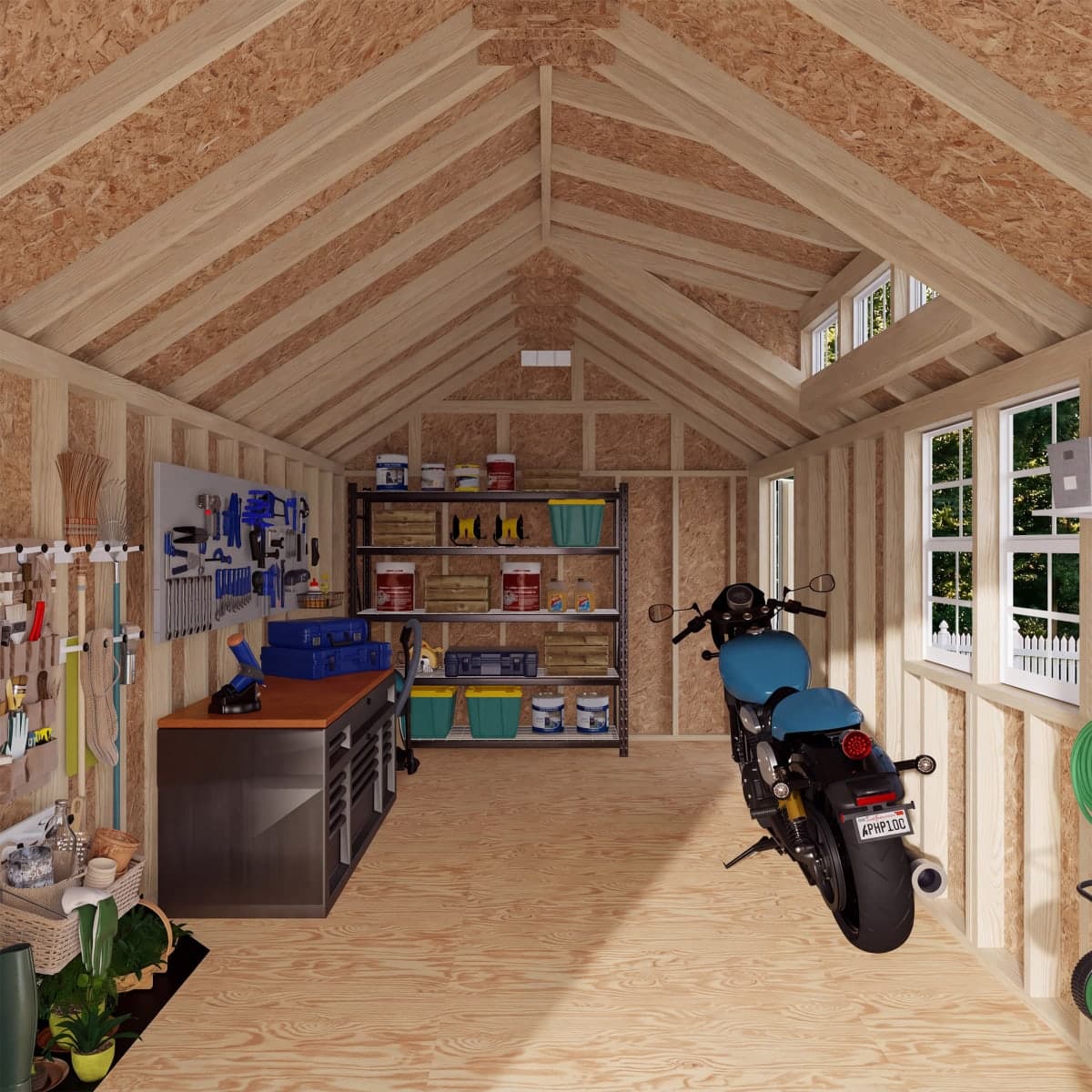 Classic Dormer Shed with Dual Entry