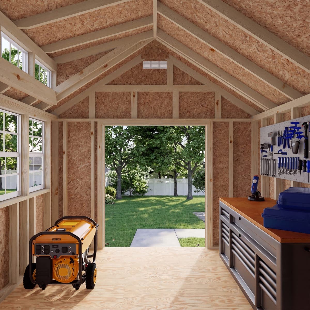 Classic Dormer Shed with Dual Entry