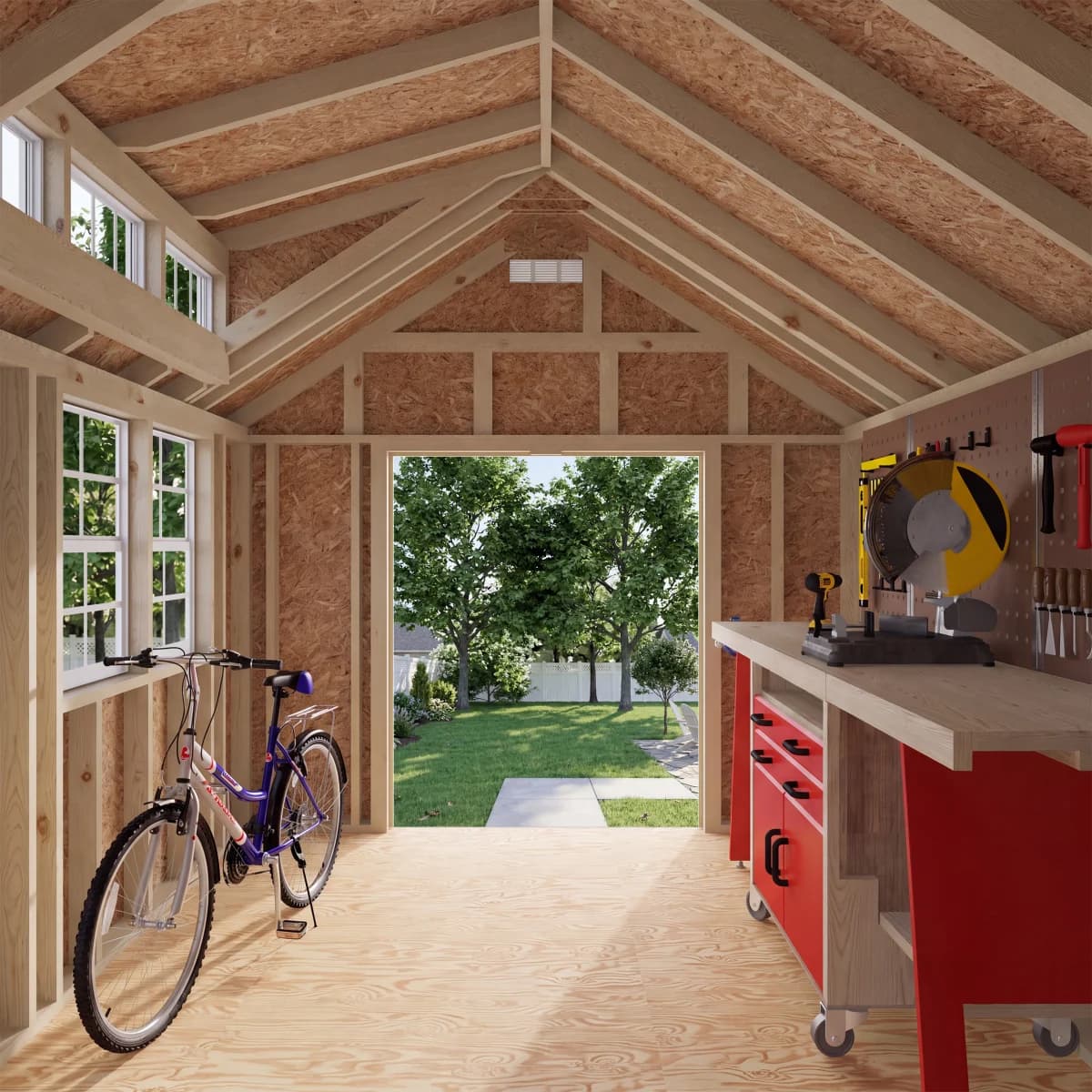 Classic Dormer Shed with Dual Entry