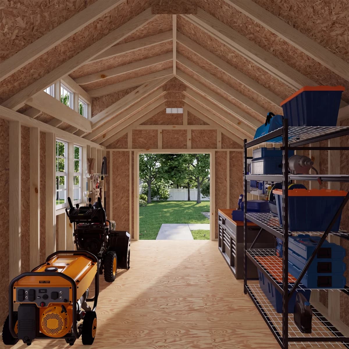 Classic Dormer Shed with Dual Entry