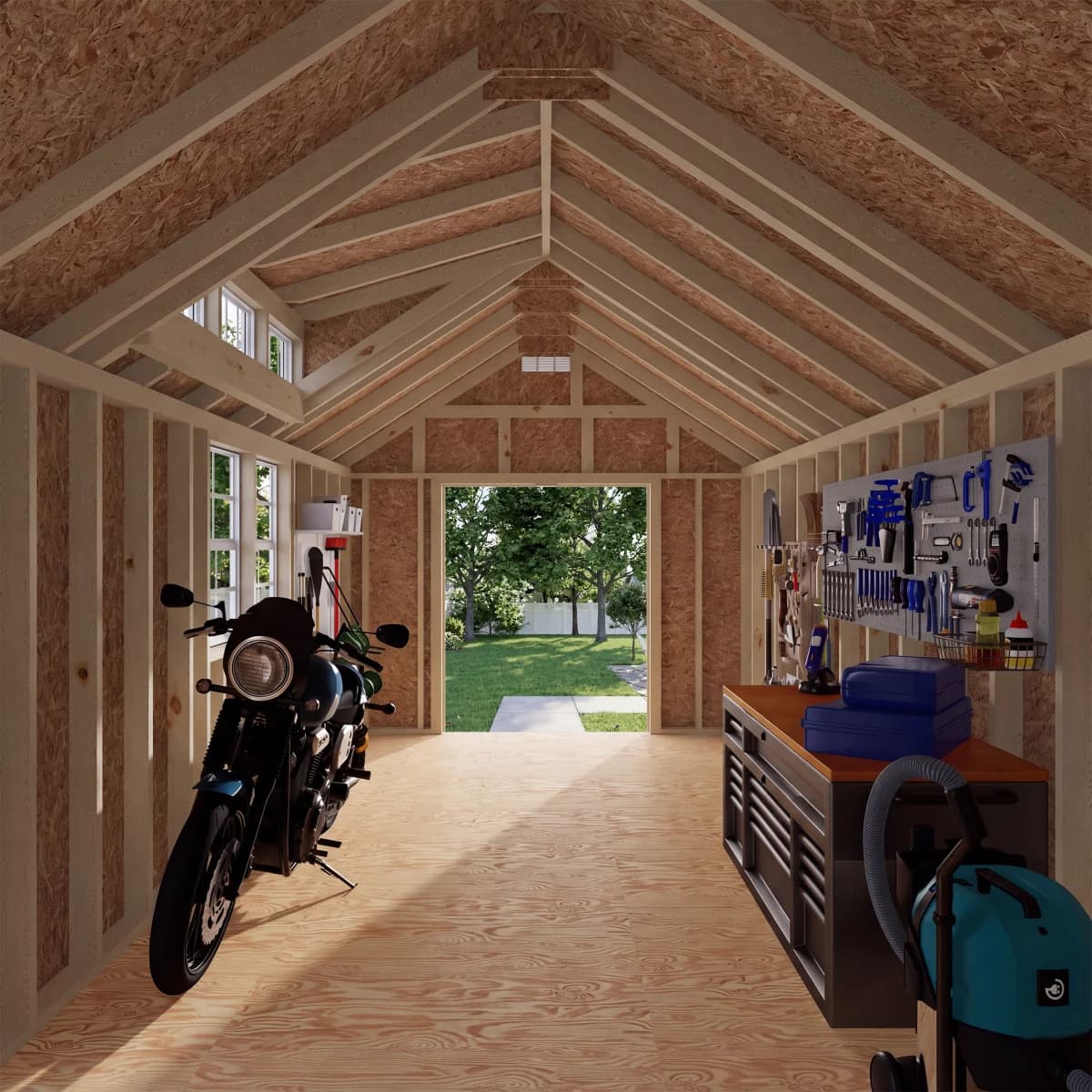 Classic Dormer Shed with Dual Entry
