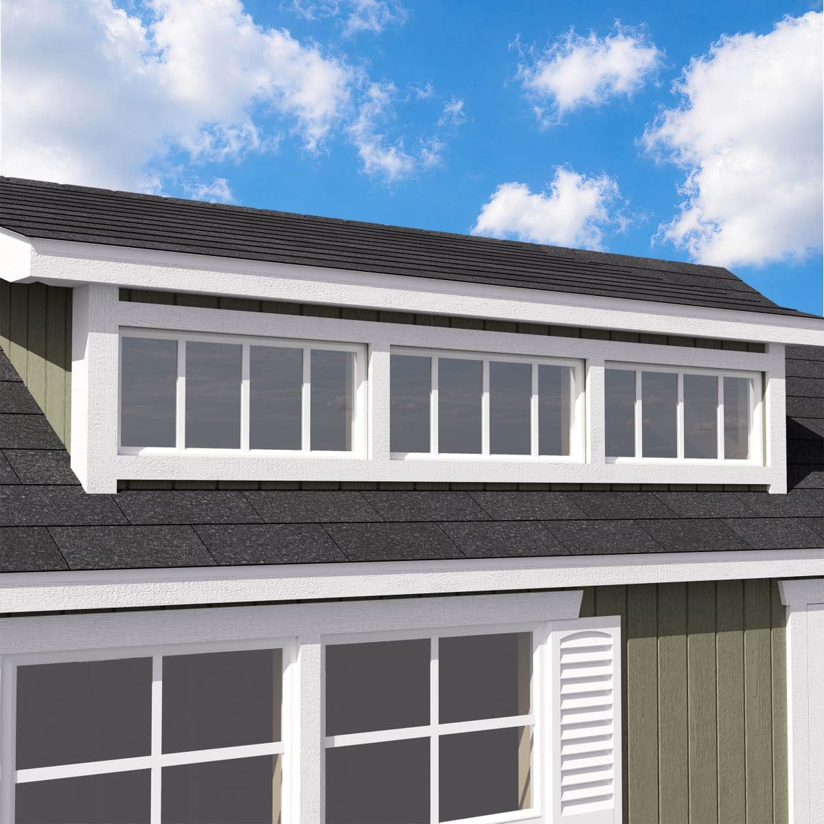 Classic Dormer Shed with Dual Entry