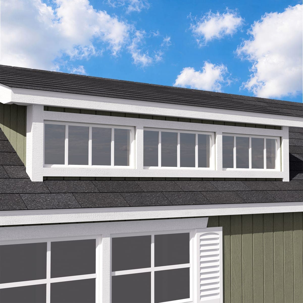 Classic Dormer Shed with Dual Entry