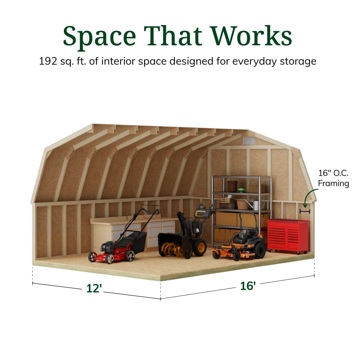Classic Gambrel 4' Barn Shed