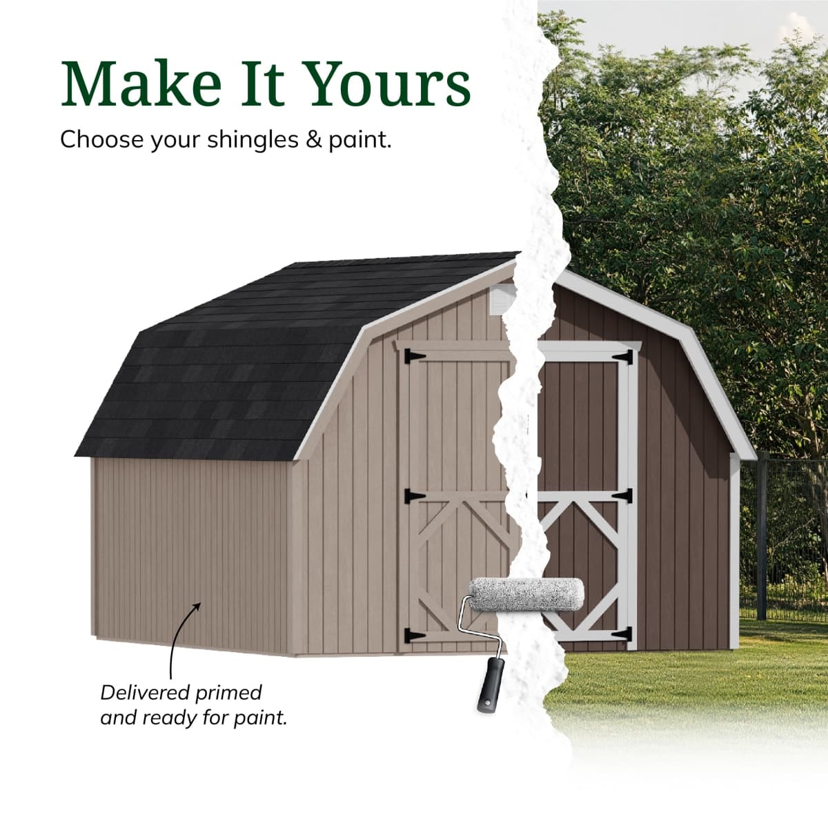 Classic Gambrel 4' Barn Shed