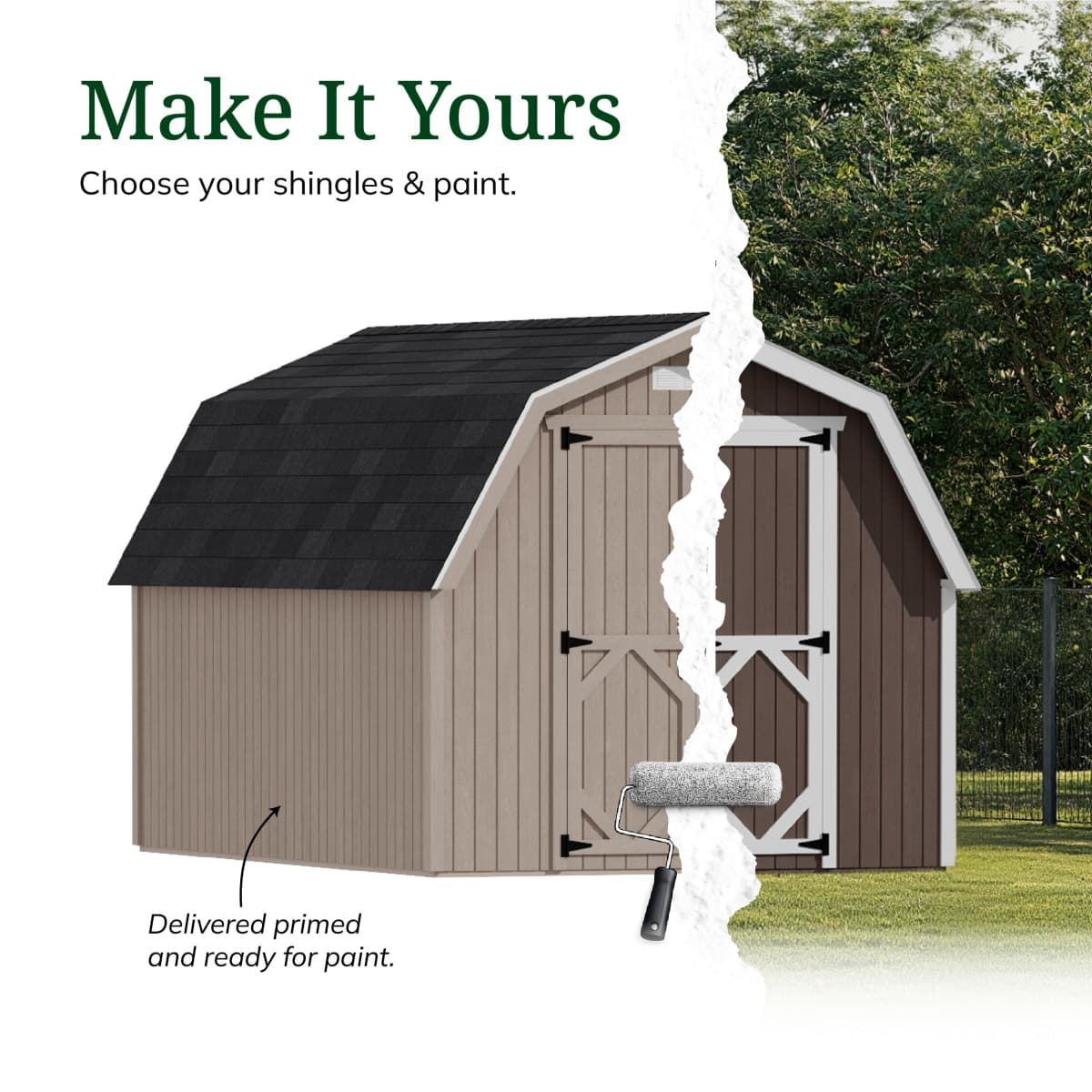 Classic Gambrel 4' Barn Shed