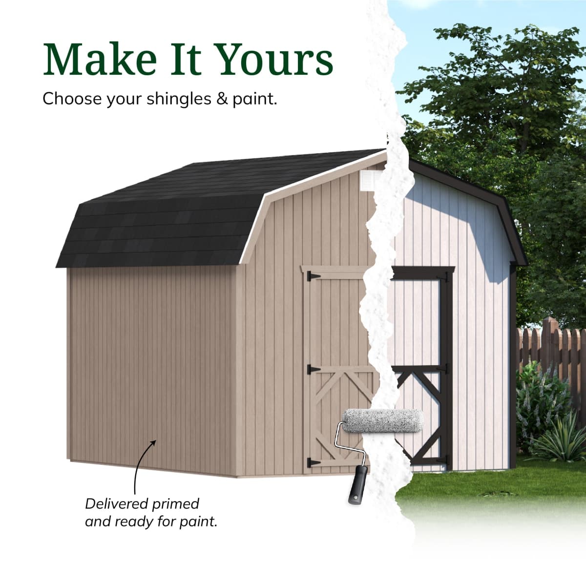 Classic Gambrel 6' Barn Shed