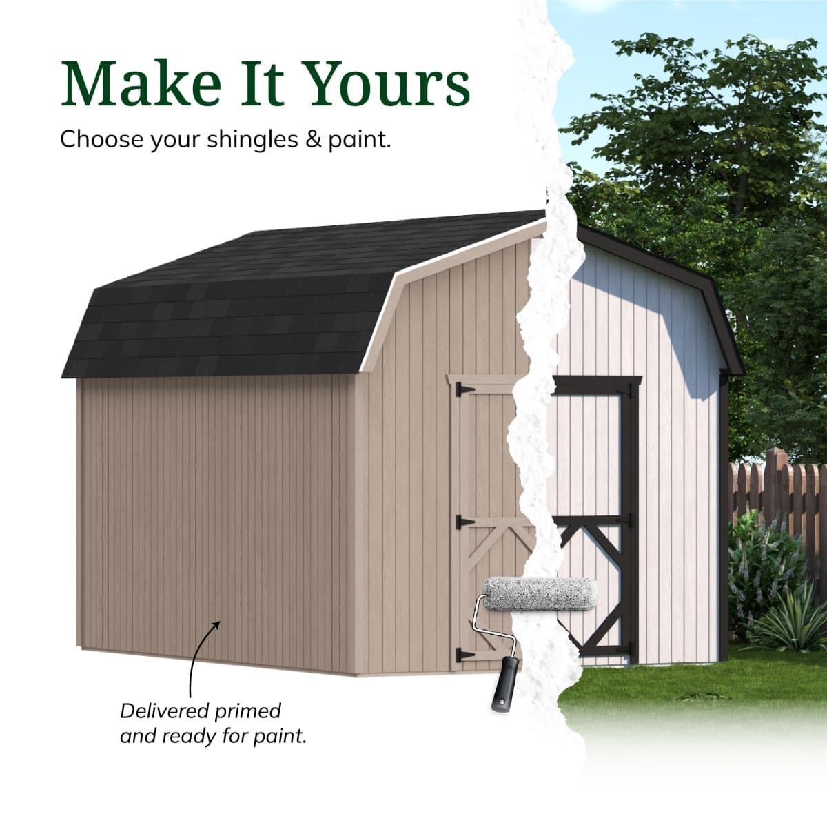 Classic Gambrel 6' Barn Shed