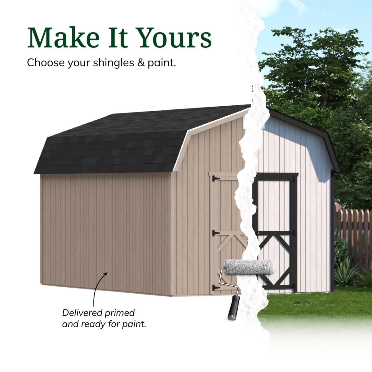 Classic Gambrel 6' Barn Shed
