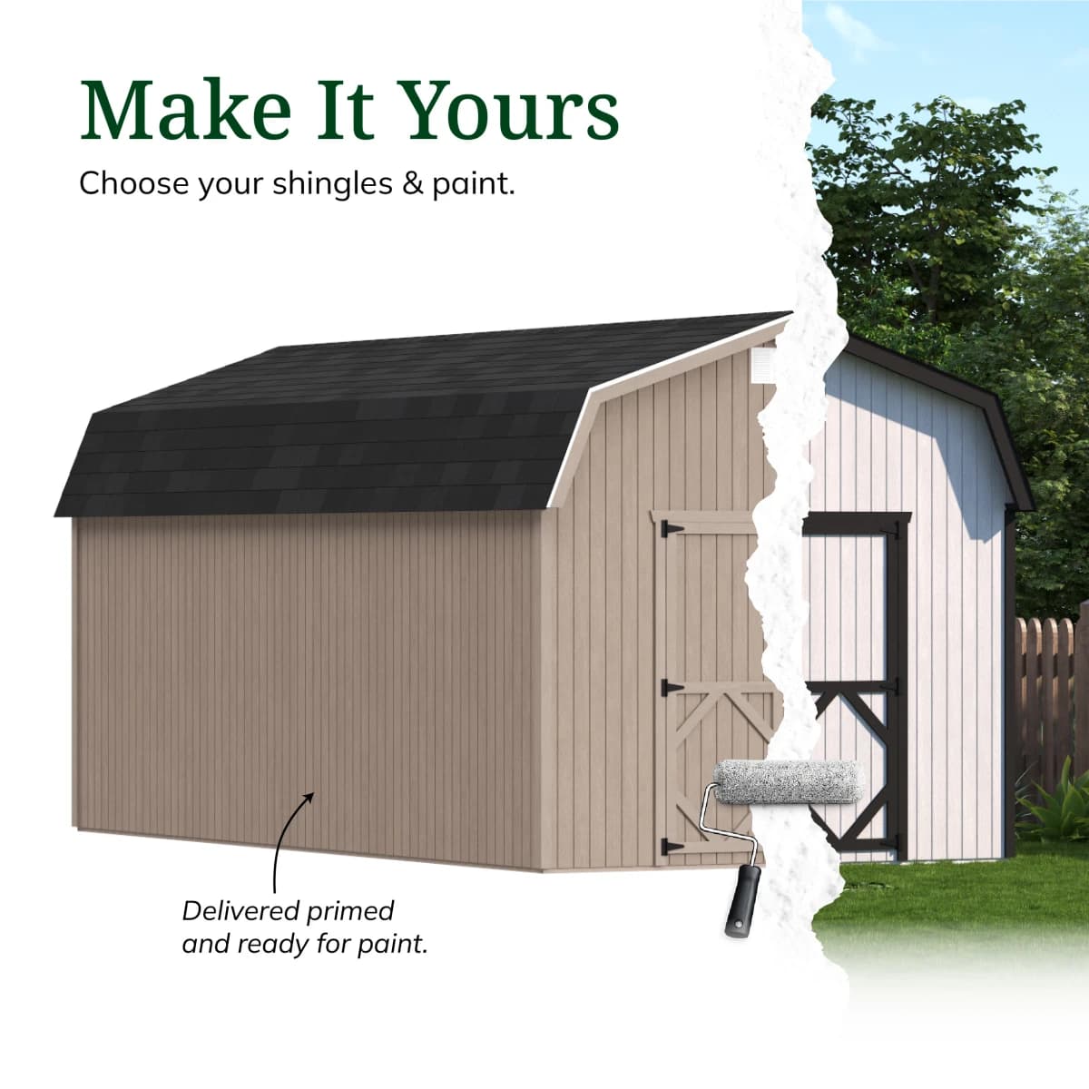 Classic Gambrel 6' Barn Shed