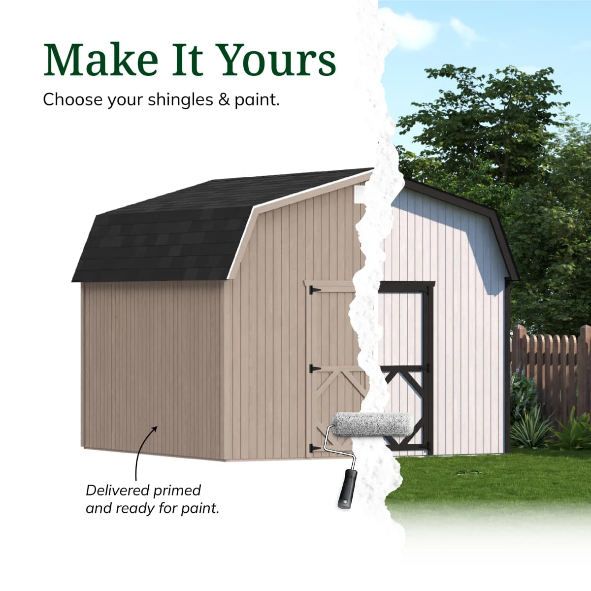 Classic Gambrel 6' Barn Shed
