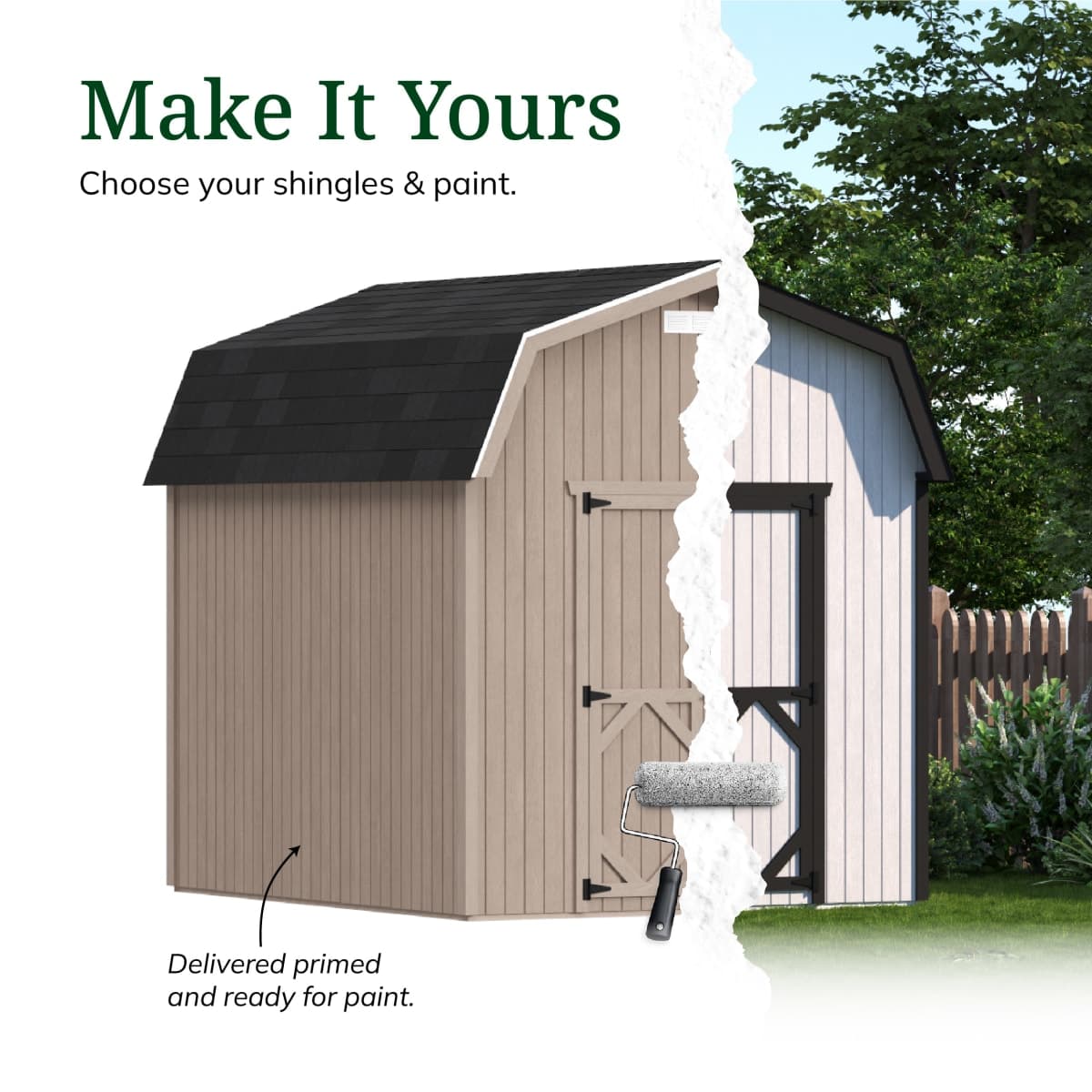 Classic Gambrel 6' Barn Shed