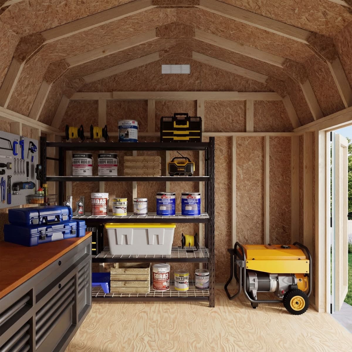 Classic Gambrel 6' Barn Shed with Side Entry