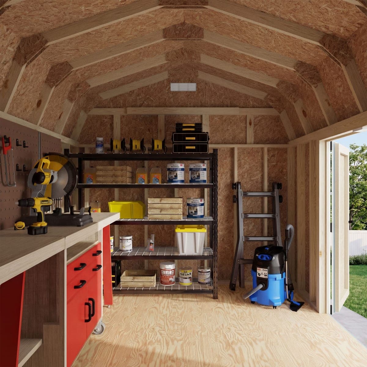 Classic Gambrel 6' Barn Shed with Side Entry