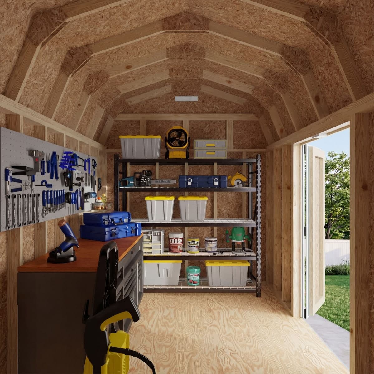 Classic Gambrel 6' Barn Shed with Side Entry