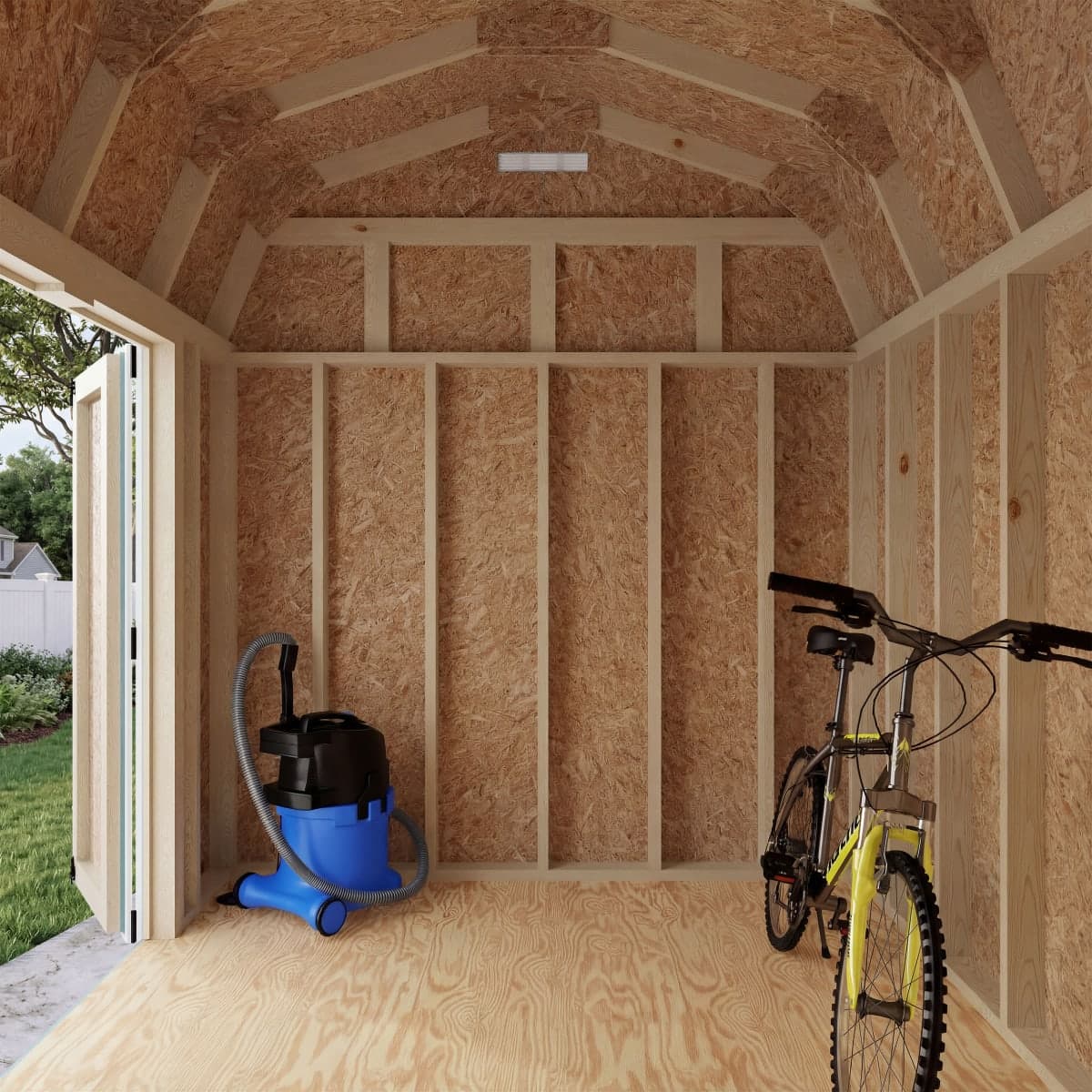 Classic Gambrel 6' Barn Shed with Side Entry