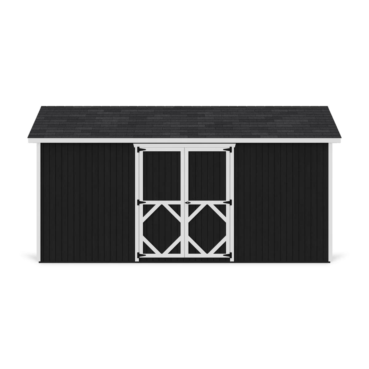 Classic Gable Shed with Side Entry
