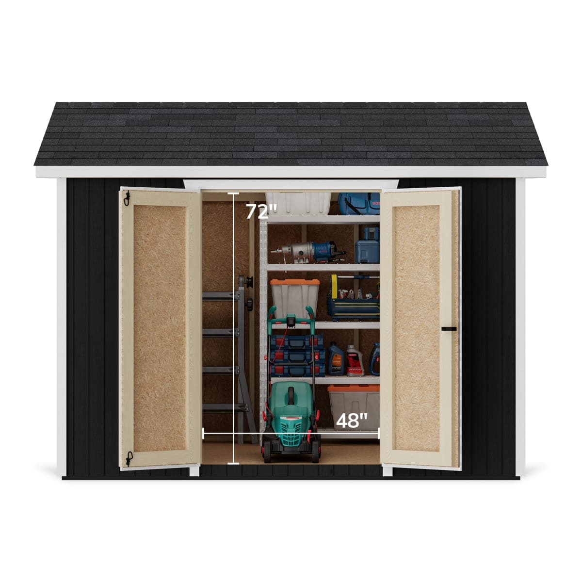 Classic Gable Shed with Side Entry