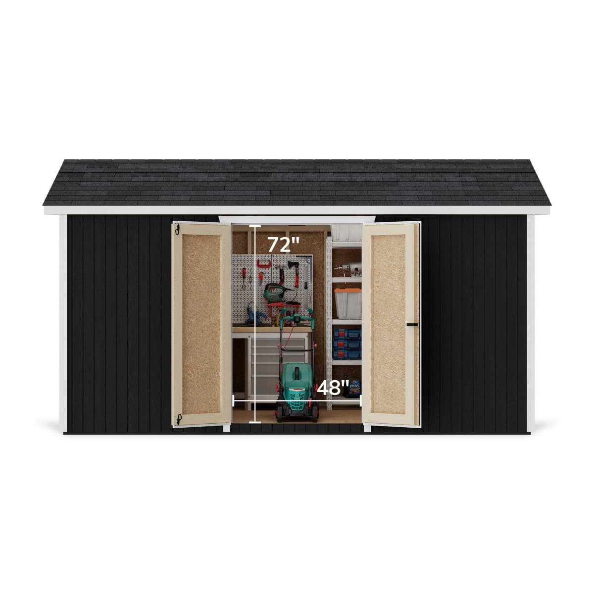 Classic Gable Shed with Side Entry
