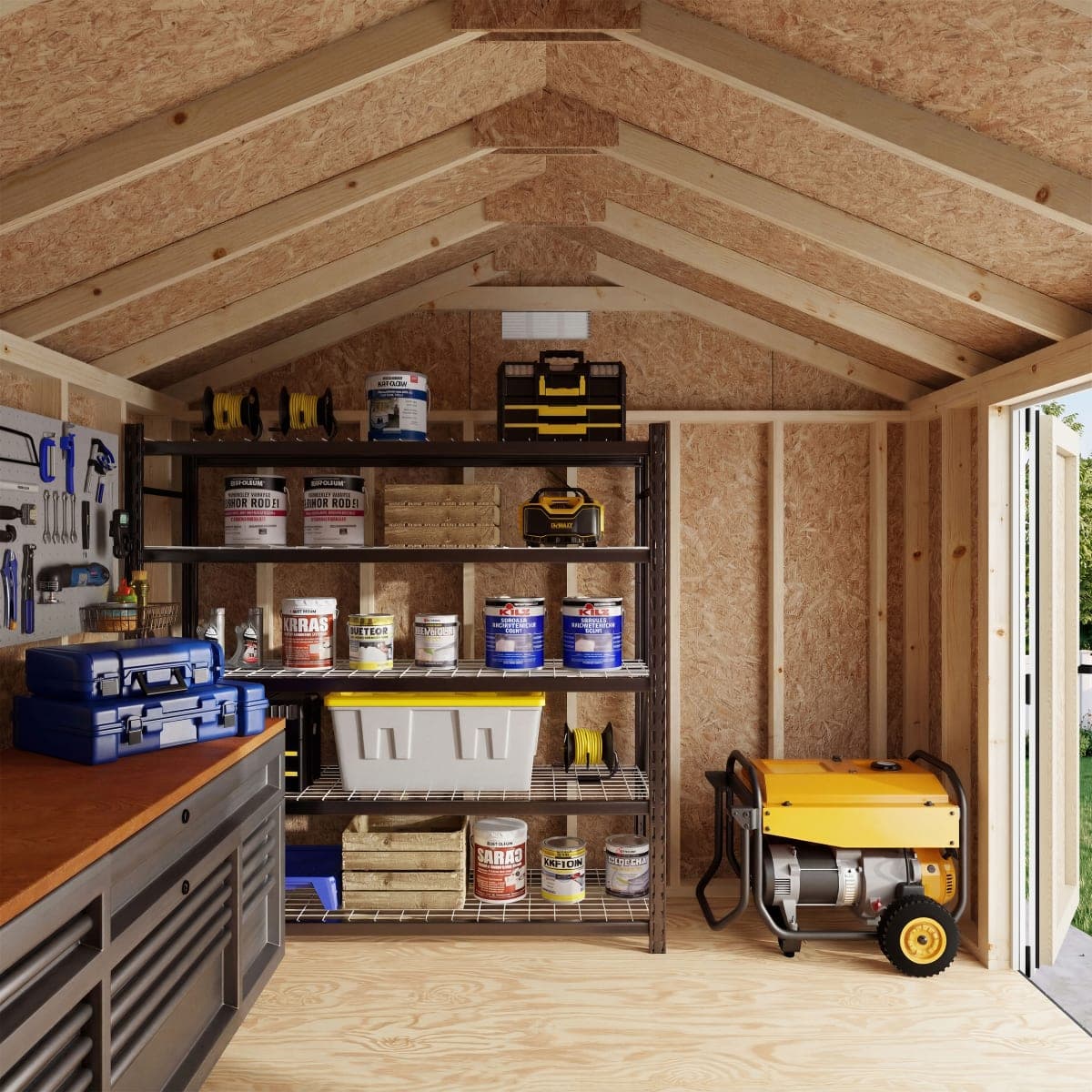 Classic Gable Shed with Side Entry