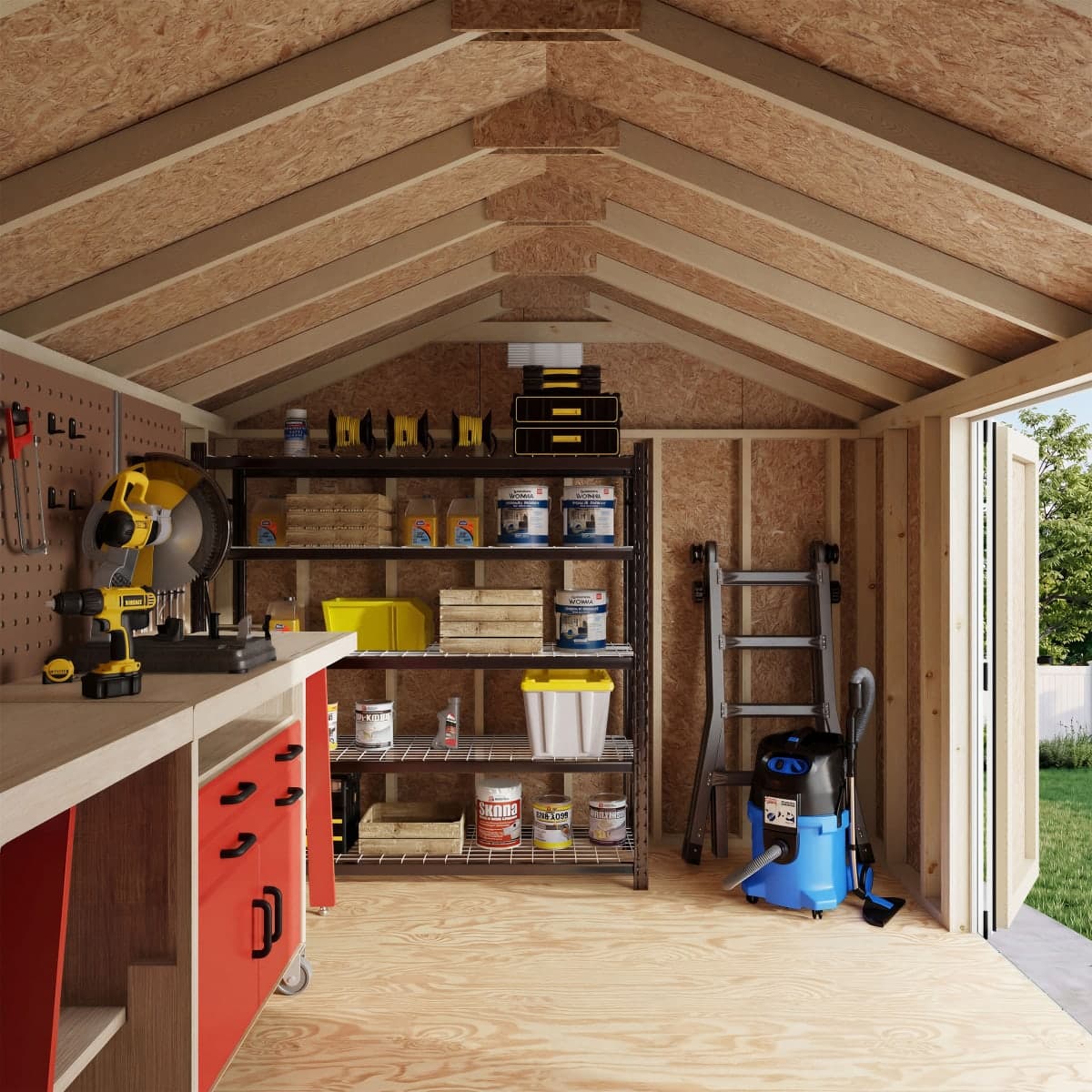 Classic Gable Shed with Side Entry