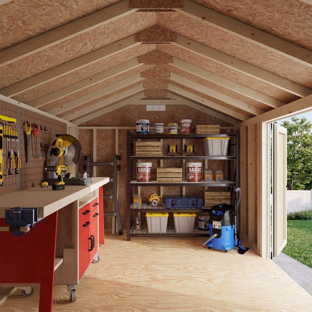 Classic Gable Shed with Side Entry