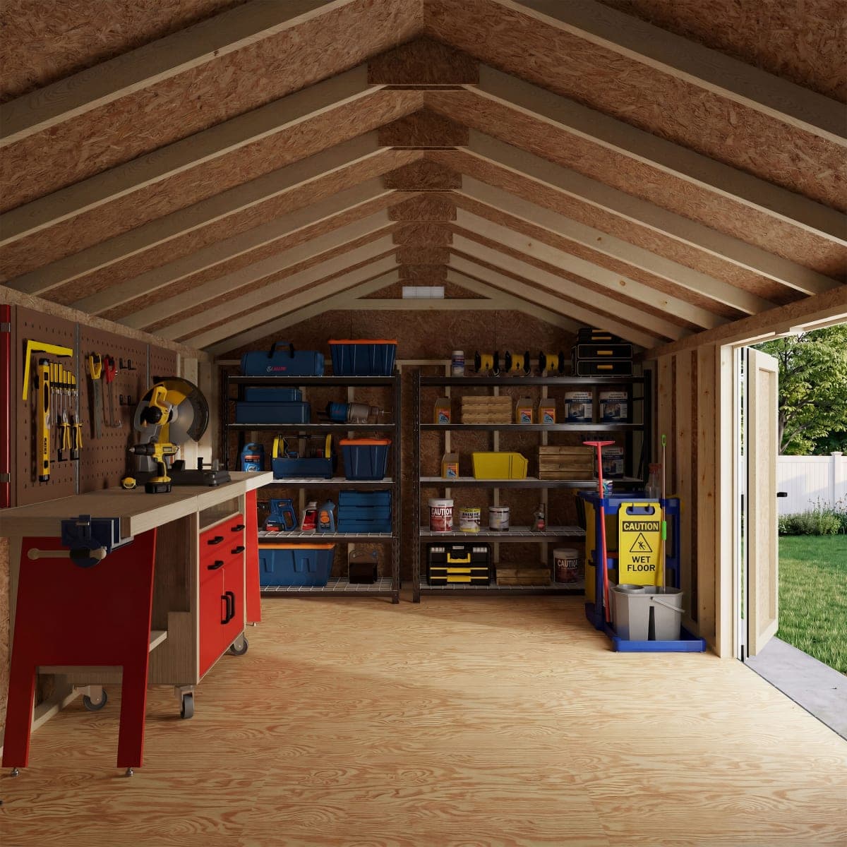 Classic Gable Shed with Side Entry
