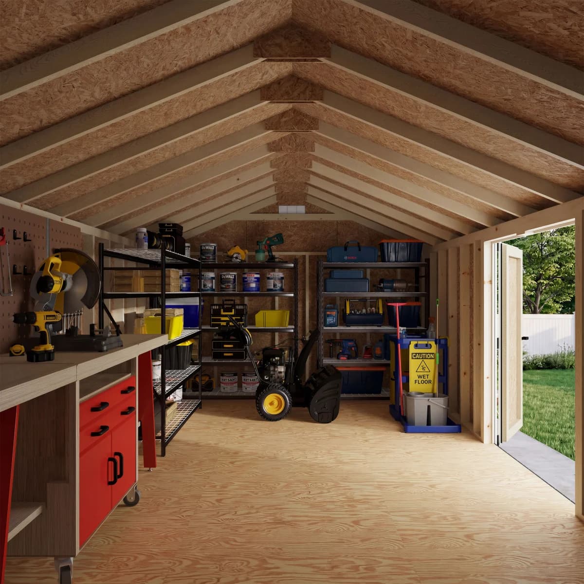 Classic Gable Shed with Side Entry
