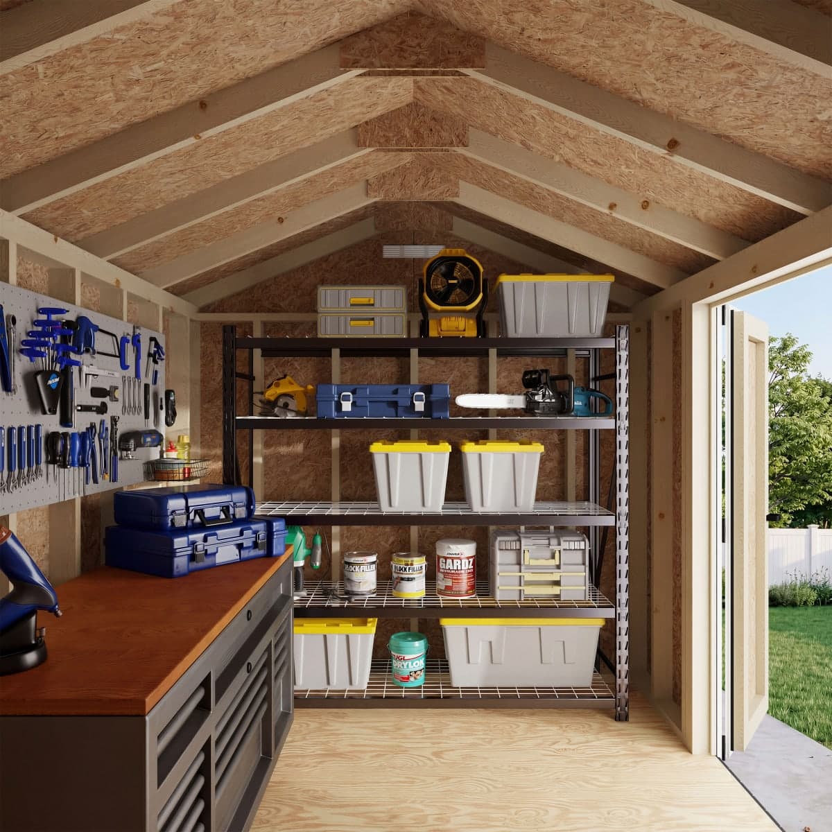 Classic Gable Shed with Side Entry