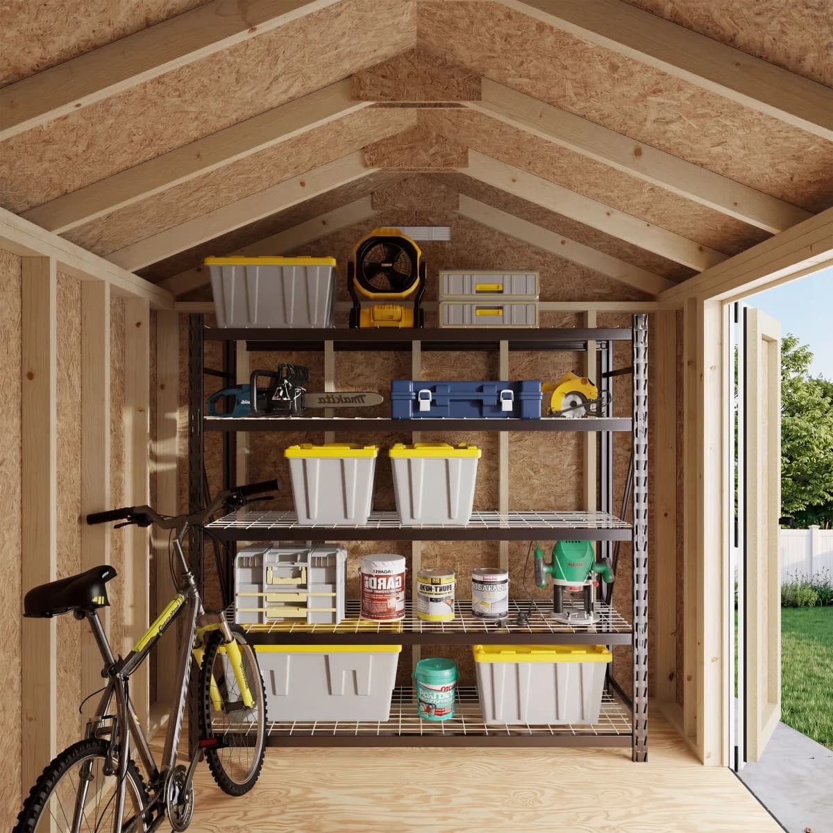 Classic Gable Shed with Side Entry