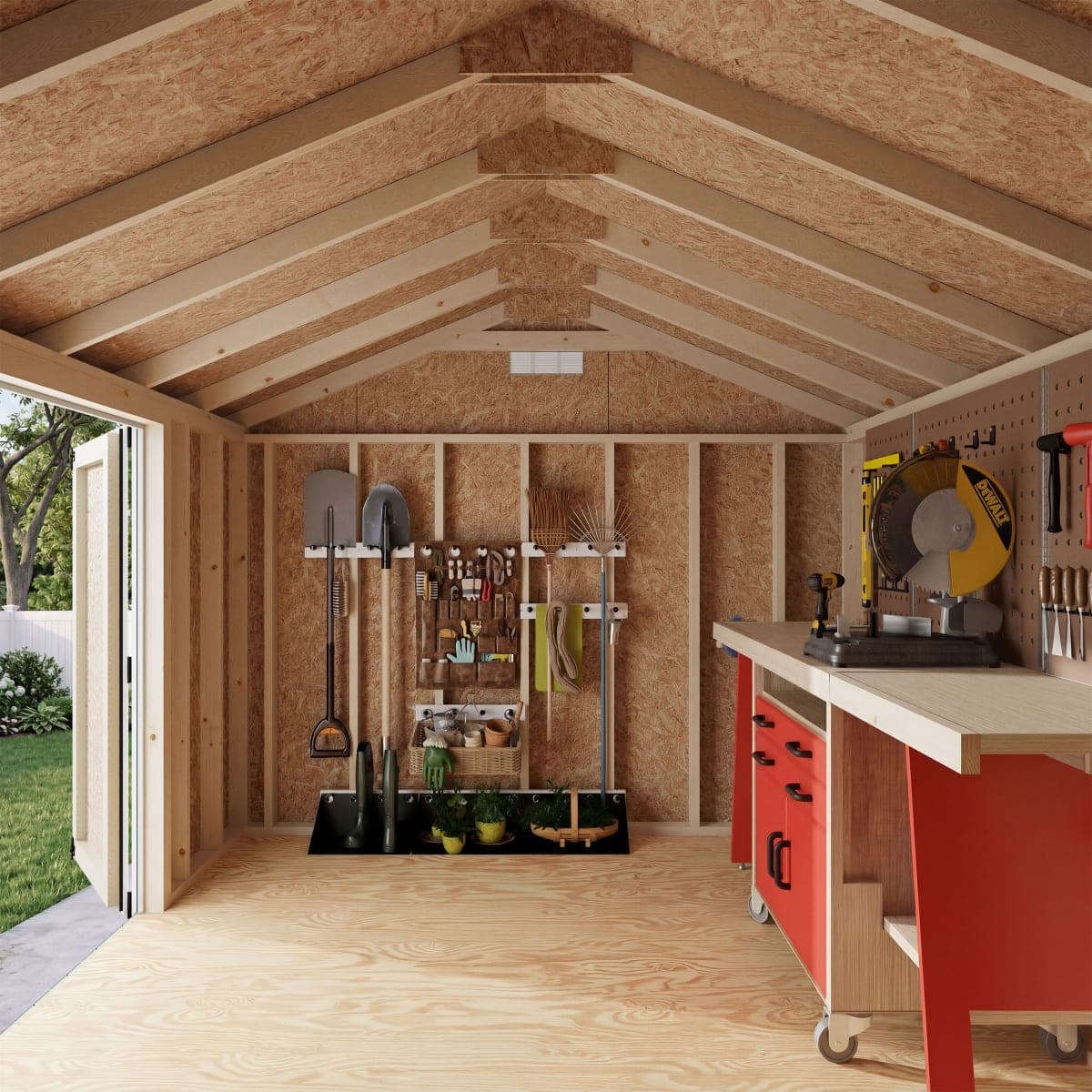 Classic Gable Shed with Side Entry
