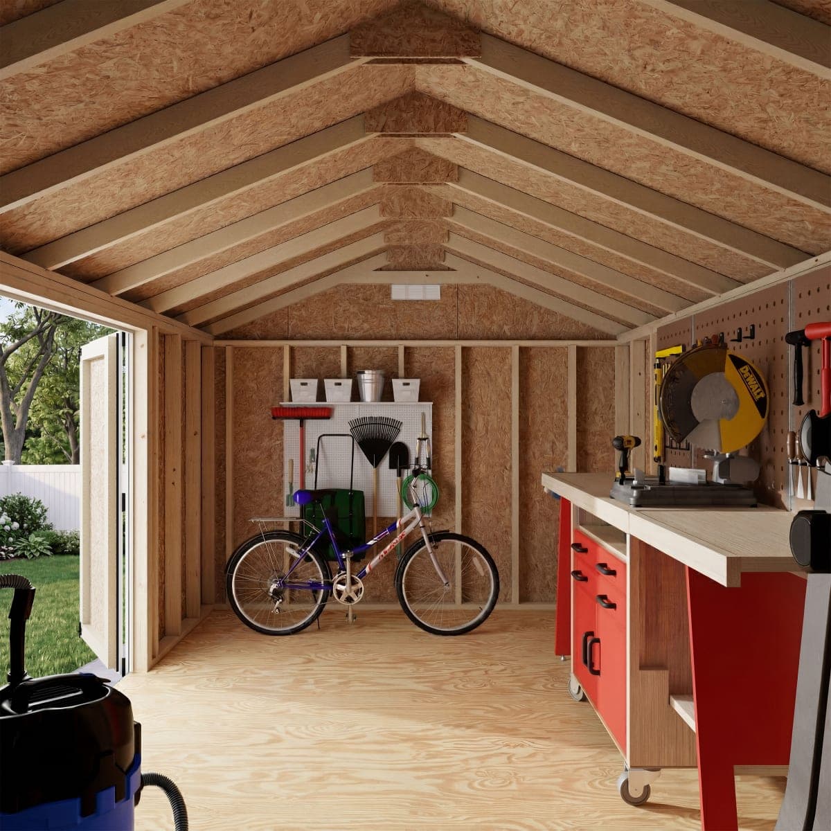 Classic Gable Shed with Side Entry
