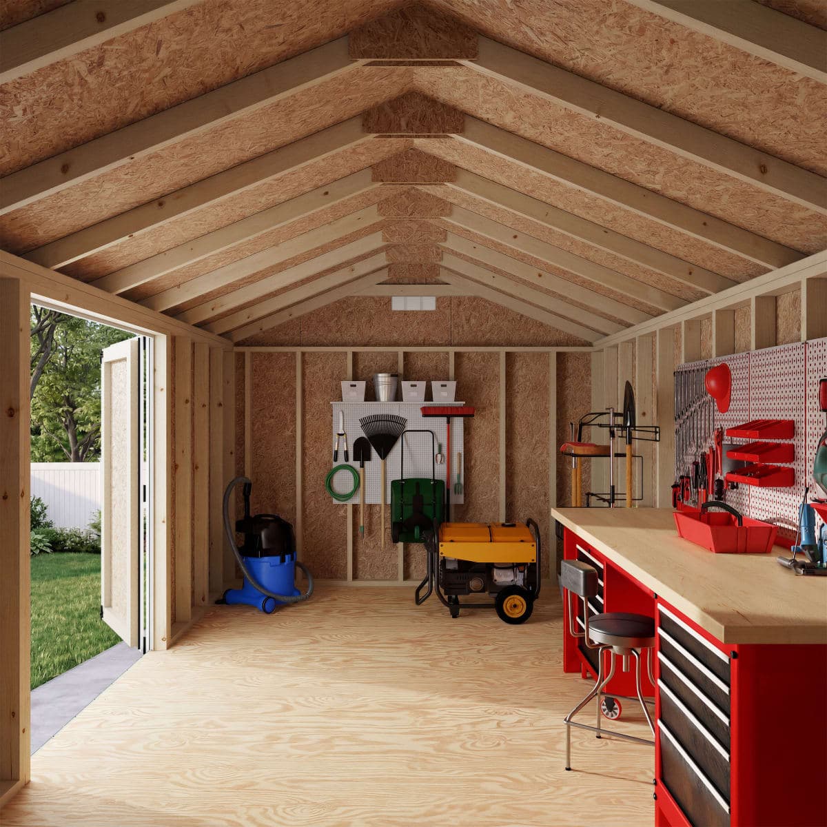 Classic Gable Shed with Side Entry