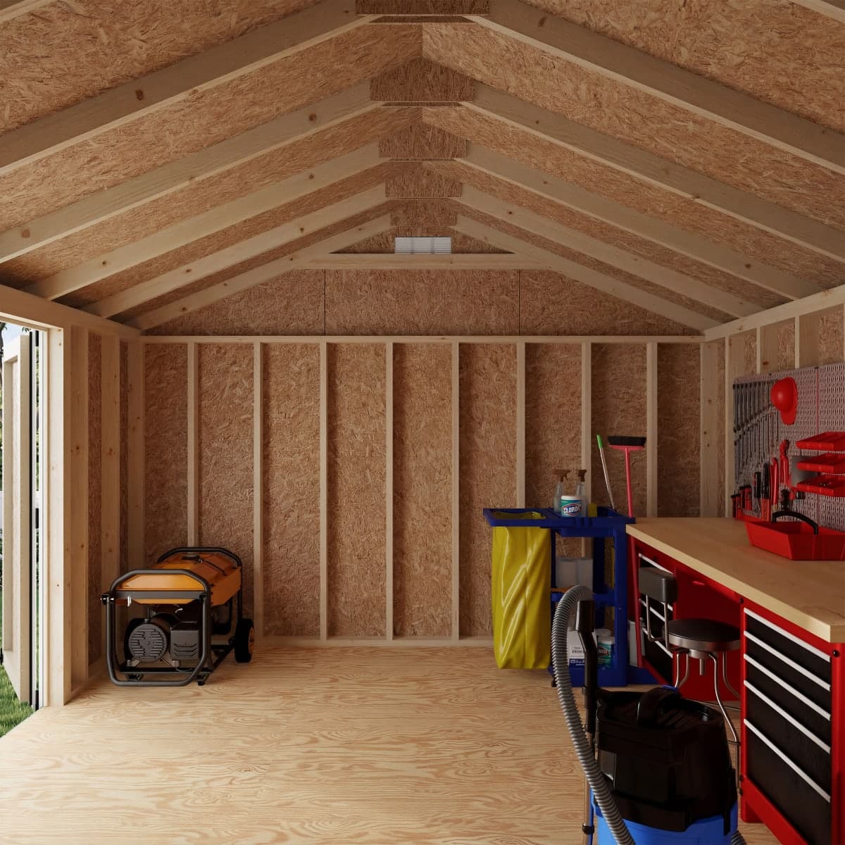 Classic Gable Shed with Side Entry
