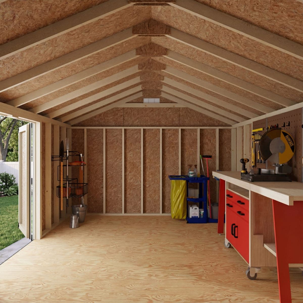 Classic Gable Shed with Side Entry