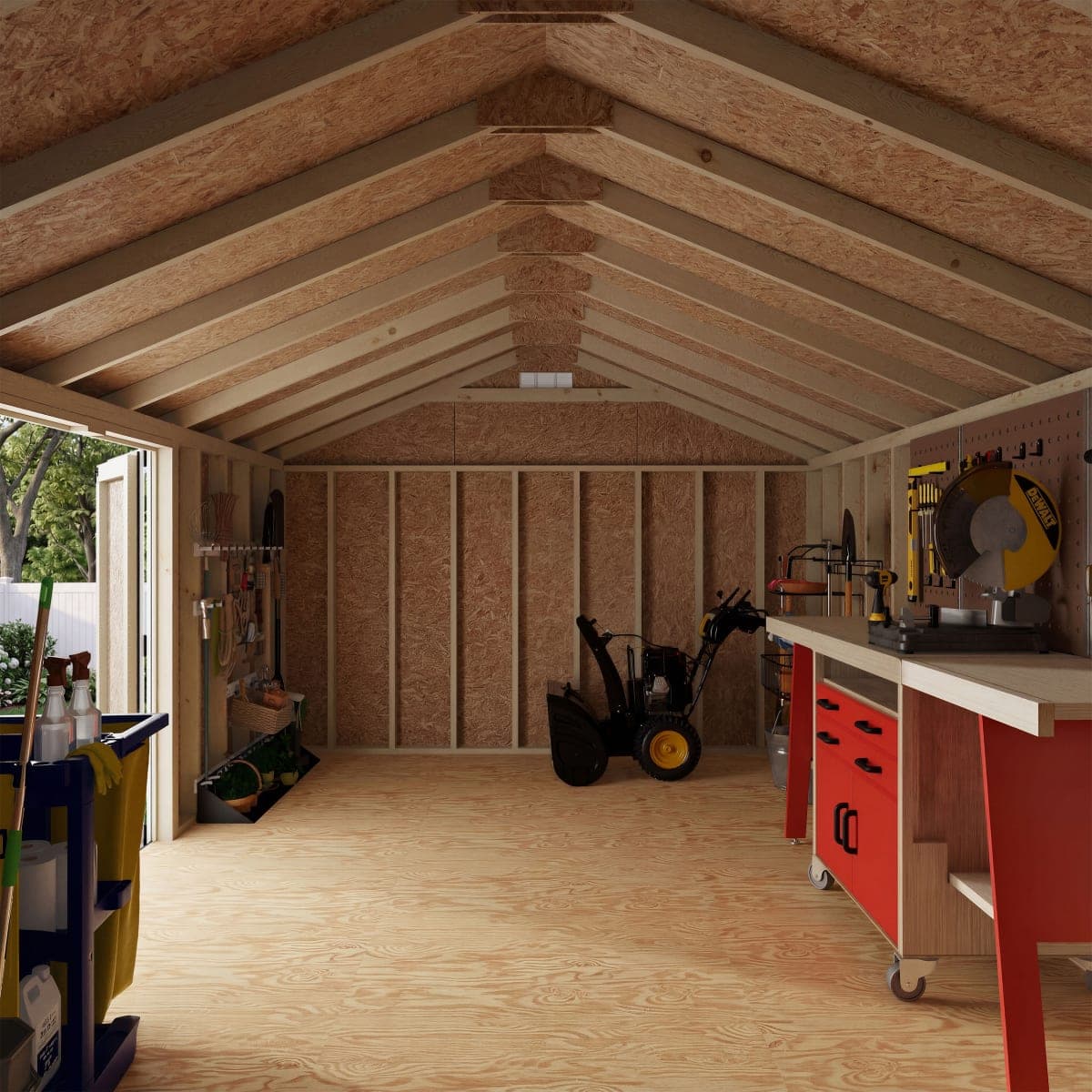 Classic Gable Shed with Side Entry