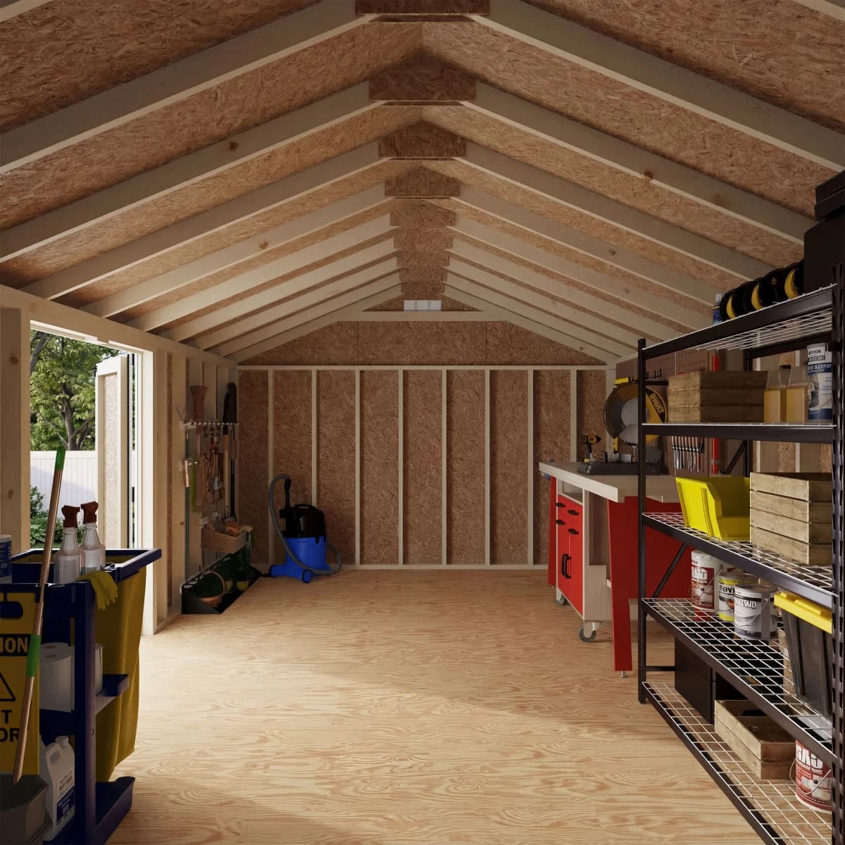 Classic Gable Shed with Side Entry