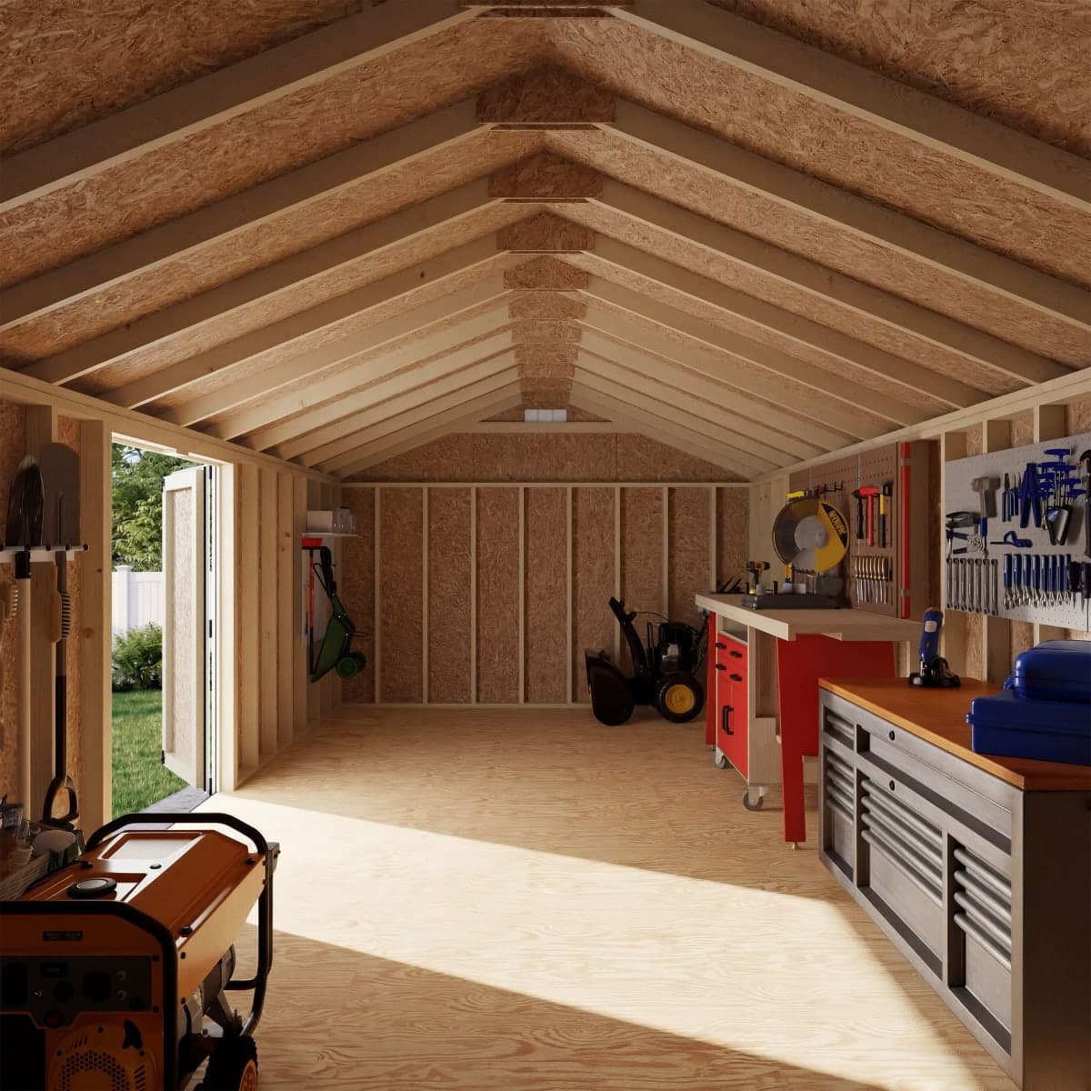 Classic Gable Shed with Side Entry